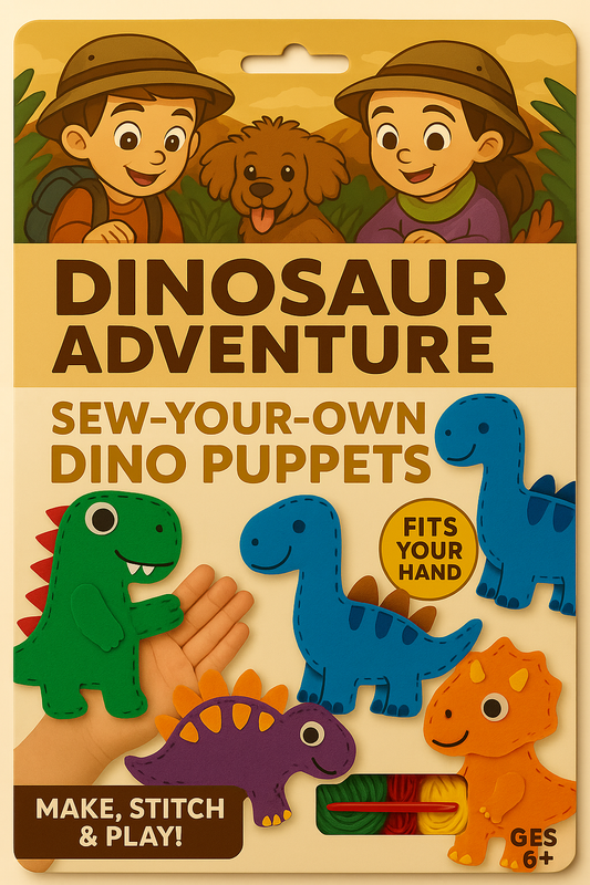 Sew Your Own Hand Puppet - Dinosaur Adventure